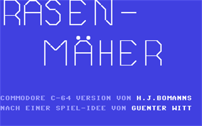 Rasen Mäher - Screenshot - Game Title Image
