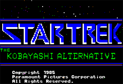 Star Trek: The Kobayashi Alternative - Screenshot - Game Title Image