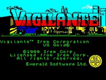 Vigilante - Screenshot - Game Title Image