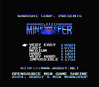 Classic Minesweeper - Screenshot - Game Title Image