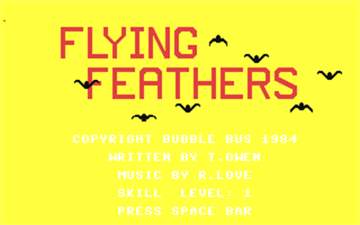 Flying Feathers - Screenshot - Game Title Image