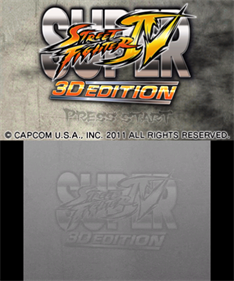 Super Street Fighter IV: 3D Edition - Screenshot - Game Title Image