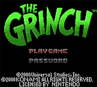 The Grinch - Screenshot - Game Title Image