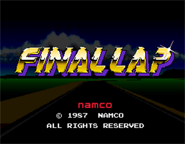 Final Lap - Screenshot - Game Title Image