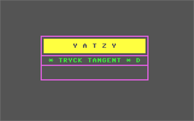Yatzy 64 - Screenshot - Game Title Image