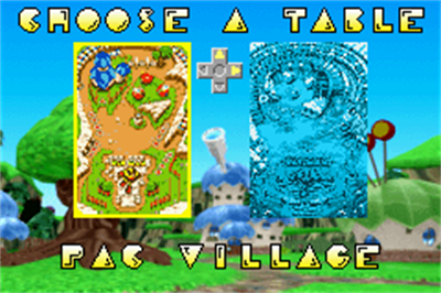Pac-Man Pinball Advance - Screenshot - Game Select Image