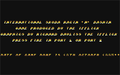 International Skoda Racin'n'Bashin - Screenshot - Game Title Image