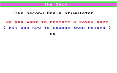 The Ship (Handic) - Screenshot - Game Title Image