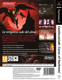 Castlevania: Curse of Darkness - Box - Back Image