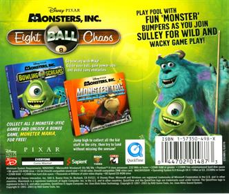 Monsters, Inc.: Eight Ball Chaos - Box - Back Image