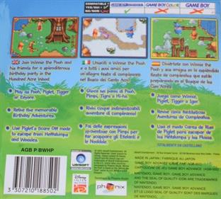 Winnie the Pooh's Rumbly Tumbly Adventure - Box - Back Image