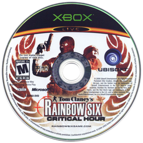 Tom Clancy's Rainbow Six: Critical Hour - Disc Image