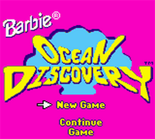 Barbie: Ocean Discovery - Screenshot - Game Title Image