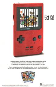 Pokémon Blue Version - Advertisement Flyer - Front Image