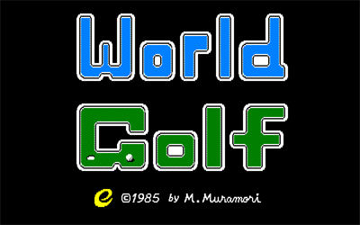 World Golf - Screenshot - Game Title Image