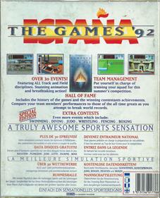 España: The Games '92 - Box - Back Image
