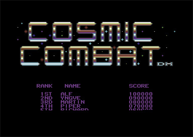 Cosmic Combat DX - Screenshot - High Scores Image