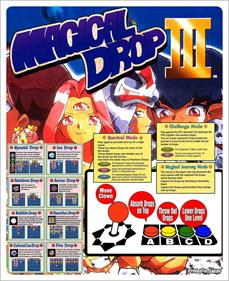 Magical Drop III - Arcade - Controls Information Image