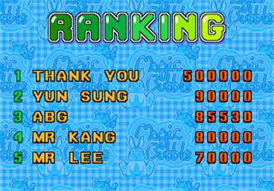 Magic Bubble - Screenshot - High Scores Image