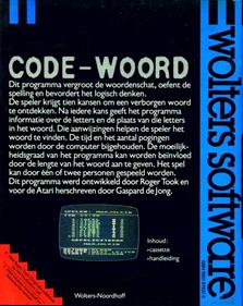 Code-Woord - Box - Back Image