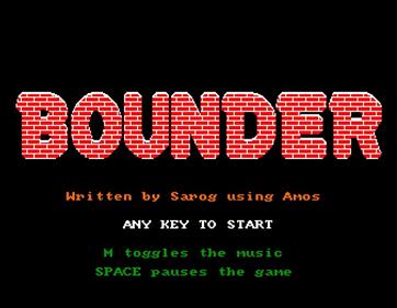 Bounder - Screenshot - Game Title Image