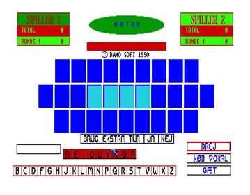 Amiga Lykkehjulet - Screenshot - Gameplay Image