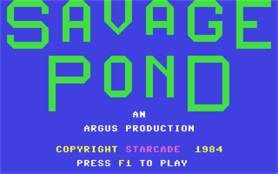 Savage Pond - Screenshot - Game Title Image