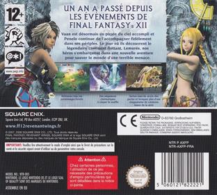 Final Fantasy XII: Revenant Wings - Box - Back Image
