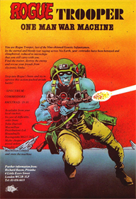 Rogue Trooper - Advertisement Flyer - Front Image