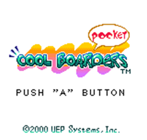 Cool Boarders Pocket - Screenshot - Game Title Image
