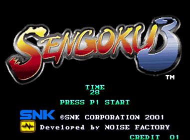 Sengoku 3 - Screenshot - Game Title Image