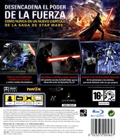 Star Wars: The Force Unleashed - Box - Back Image