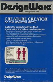 Creature Creator - Box - Back Image