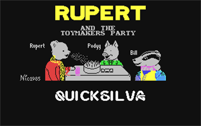 Rupert and the Toymaker's Party - Screenshot - Game Title Image