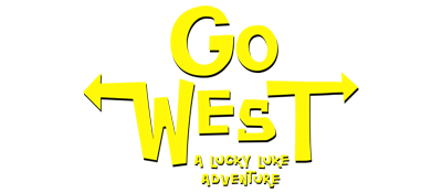 Go West: A Lucky Luke Adventure - Clear Logo Image