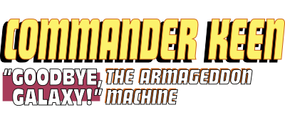 Commander Keen 5: The Armageddon Machine - Clear Logo Image