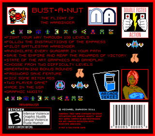 Bust-A-Nut: The Flight of the Harbinger - Box - Back Image