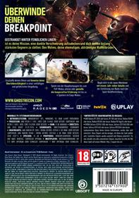 Tom Clancy's Ghost Recon Breakpoint - Box - Back Image