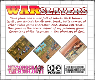 Warslayers: Land of Sinners - Fanart - Box - Back Image