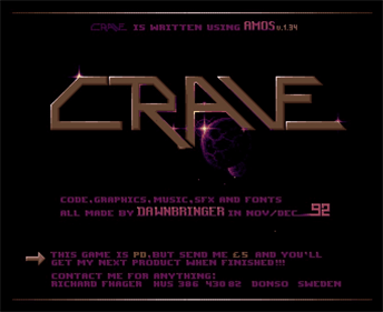 Crave - Screenshot - Game Title Image