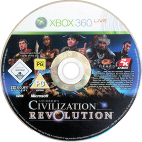 Sid Meier's Civilization Revolution - Disc Image