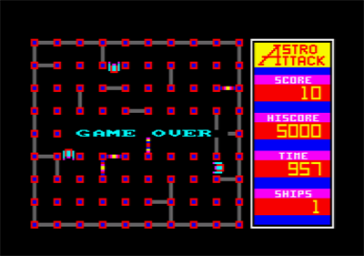 Astro Attack - Screenshot - Game Over Image