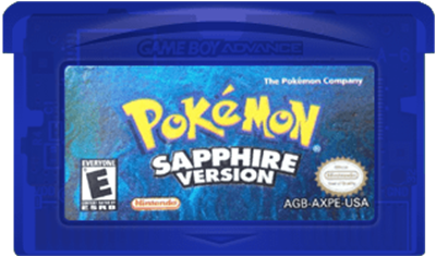 Pokémon Sapphire Version - Cart - Front Image
