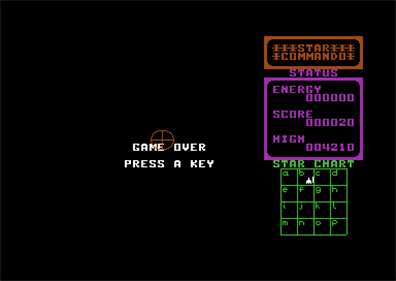 Star Commando - Screenshot - Game Over Image