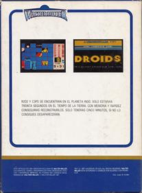 Droids en el Planeta Ingo - Box - Back Image