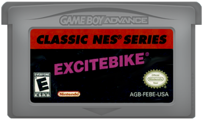 Classic NES Series: Excitebike - Cart - Front Image