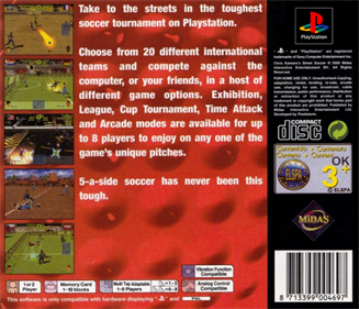 Chris Kamara's Street Soccer - Box - Back Image