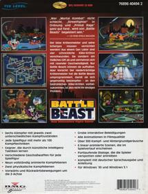 Battle Beast: The Ultimate Fight Game - Box - Back Image
