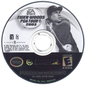 Tiger Woods PGA Tour 2003 - Disc Image