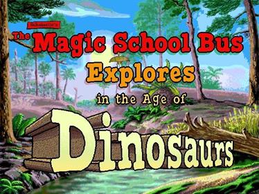 Scholastic's The Magic School Bus Explores in the Age of Dinosaurs - Screenshot - Game Title Image